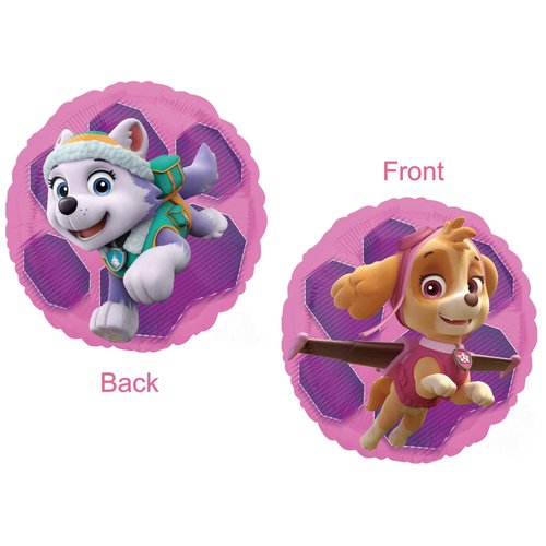 Skye and Everest 4th Birthday Party Supplies Girl Paw Pups on Patrol Balloon Bouquet Decorations 5ct