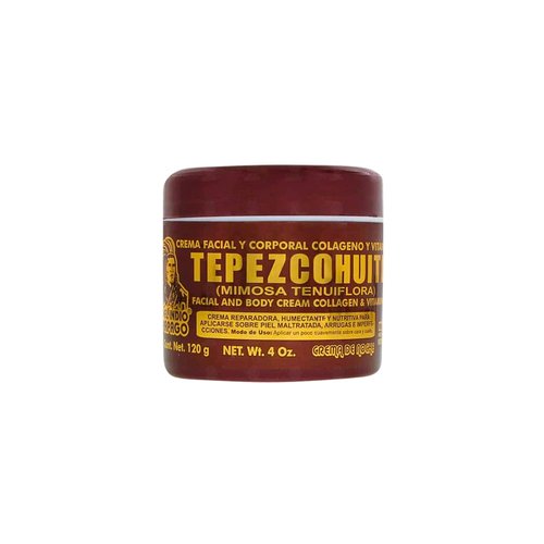 Del Indio Papago Tepezcohuite Night Cream - Tepezcohuite Cream from Mexico - Reduces Wrinkles, Renews Skin, Grease Free - JUMBO SIZE 4 Oz