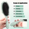 Bokynu Define Edge Lift Curly Hair Brush for Curly Hair Wet Wavy Hair Brush – Curl Comb Ergonomic Plant Fiber Handle (Green)