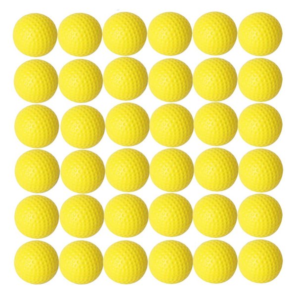 Dsmile Practice Golf Balls, Foam, 36 Count, Yellow