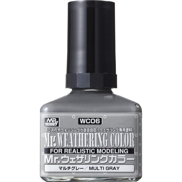 Mr. Hobby WC06 Multi Gray, GSI, Mr. Weathering Color Paint (GNZ-WC06)