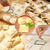 Artpico Pasta Molds & Stamps (Set of 5) Manual Pasta Makers Ravioli Maker Roller Wheel for Dumplings Lasagna Pierogi Round Heart Ravioli Cutters Lace Grain Fresh Pasta Press ravioli ausstecher herz