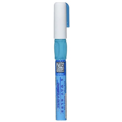 We R Memory Keepers Sticky Thumb 2 Way Glue Pen Ball Point .24oz Blue Reusable