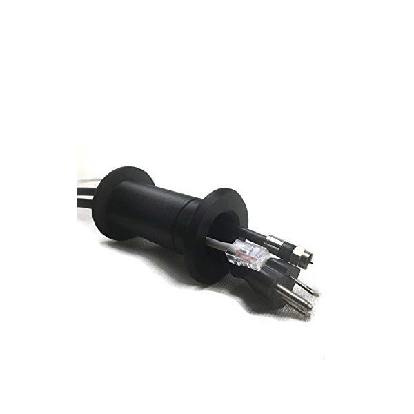 Wall Eye Cable Pass Through Wall Port 3 5/8" - 5 1/4" Wall Thickness (Black)