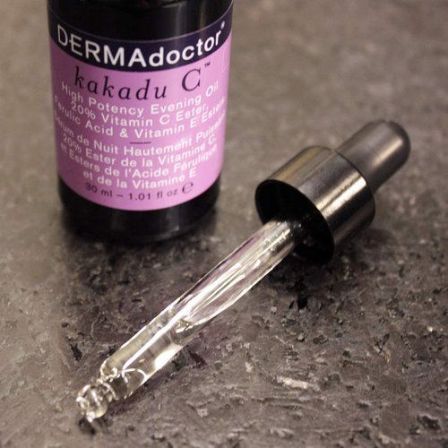 DERMAdoctor Kakadu C High Potency Evening Oil 20% Vitamin C Ester, Ferulic Acid & Vitamin E Esters, 1.01 fl oz