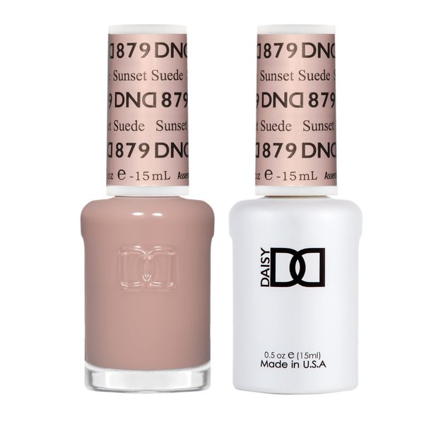 DND Gel Polish Set - 1 each of Gel Polish and Nail Polish, 879 Sunset Suede, 0.5 Fl Oz