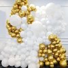 110pcs Gold Balloons 12 Inch Metallic Chrome Gold Balloon Garland Arch Kit for Birthday Baby Shower Anniversary Graduation Wedding Party Decorations