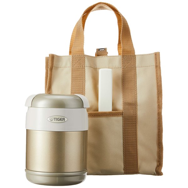 Tiger Corporation LWR-A072 Thermal Lunch Box, Champagne Gold