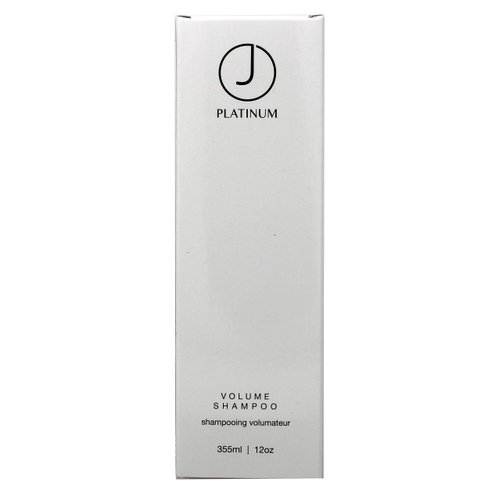 J Beverly Hills Platinum Volume Shampoo with Coconut Oil for Hydrating Hair, 12 Oz