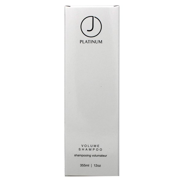 J Beverly Hills Platinum Volume Shampoo with Coconut Oil for Hydrating Hair, 12 Oz
