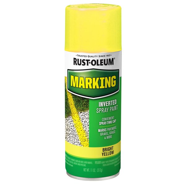 Rust-Oleum 1997830 Specialty Marking Spray Paint, 11 oz, Bright Yellow