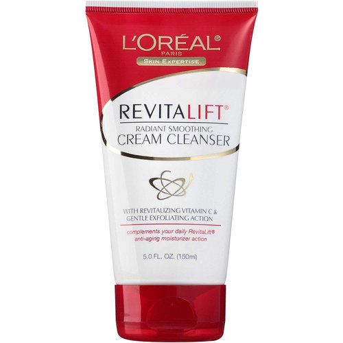 L'Oreal Dermo-Expertise RevitaLift Radiant Smoothing Cream Cleanser 5 oz ( Pack of 4)