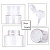 LASSUM 2 Pieces 3.5 oz (100ml) Plastic Pump Dispenser Empty Bottle,Push Down Nail Polish Remover Pumping Bottle Dispenser with Flip Top Cap