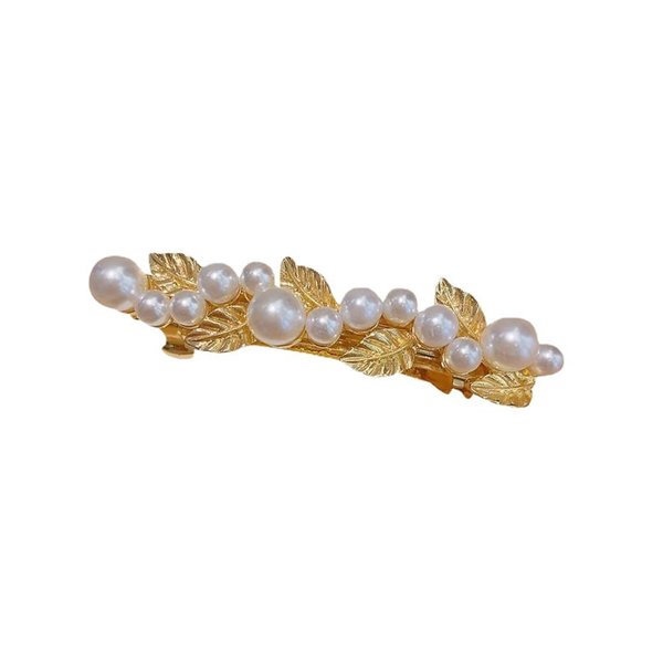 Vintage Crystal Hair Barrettes, Pearl Hair Clips French Crystal Flower Hairpin Rhinestone Hair Accessories for Women Girls