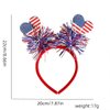 QDTK Fourth of July Headband Flag Heart Ribbon Patriotic Head Boppers Cute Design Energetic Hair Band Hair Accessories Holiday Party Headdress Hair Supplies for Women Girls