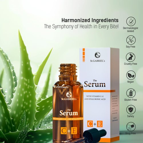 St.GABRIEL's Face Serum with Vitamin C & E - Skin Brightening & Dark Spot Face Serum, Discoloration Correcting Serum, Face Serum for Women, Vegan, Skin Brightening Serum for Radiant Glow, 1 Fl Oz