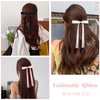 6 Pcs Hair Ribbon Bow Clips for Women Girls Hair Bows Tassel Hair Ribbons Bow Hair Clips Bowknot With Long Tail Hair Barrettes with Bow Accessories for Kids Teens Valentine's Day Gifts