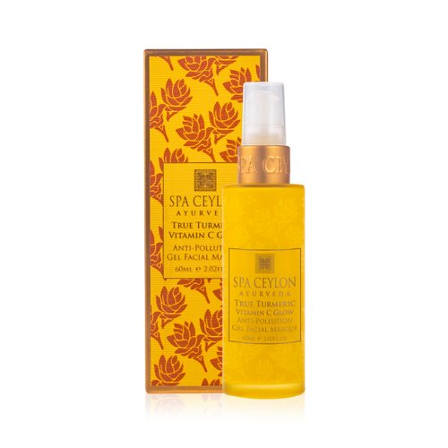 SPA CEYLON True Turmeric Vitamin C Glow Anti Pollution Gel Facial Masque | Natural Exfoliation | Face Mask | Skin Care | Hydrating