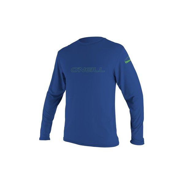 O'NEILL Unisex Child Youth Basic Skins 50+ L/S Sun Shirt Rash Guards, Pacific, 6 US