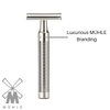 MÜHLE ROCCA R89 Double Edge Safety Razor (Closed Comb) | Pure Matt Stainless Steel |Perfect for Everyday Use | Barbershop Quality Close Smooth Shave | Luxury Razor for Men
