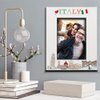 ELLA BUSTA-Italy Picture frame-Wedding, Engaged, Honeymoon, Vacation in Italy- UV Print Italy symbols Design set (5x7 Vertical)