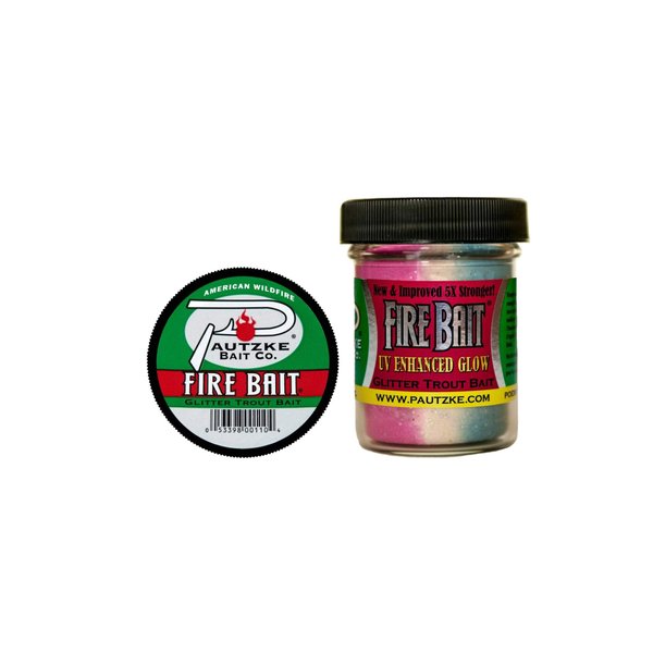 Pautzke American Wildfire Fire Bait, UV-Enhanced Trout Fishing Bait, Glitter-Infused Dough Bait, Highly Effective Trout Fish Bait, User-Friendly Trout Attractant, 1.5 Oz