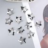20 Pcs 1.65" Star Hair Clips Snap Star Hair Accessories Non Slip Star Clips Silver Metal Hair Clips Star Hair Barrettes Cute Hair Clips for Women (20, 1.65")