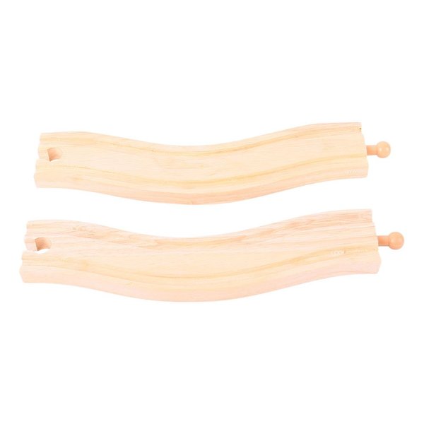 Bigjigs Rail BJT173 Wavy Track (Pack of 2)