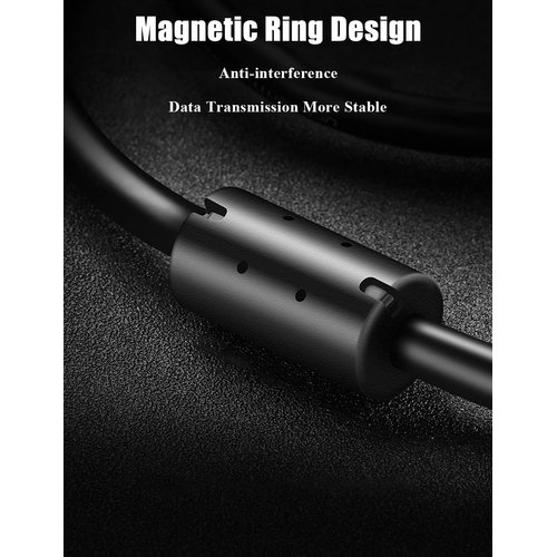 Drimoor 2 Pack 10ft PS3 Controller Charger Cable - Magnetic Ring Mini USB Data Charging Cord for PS Move Playstation 3 Wireless Controller, TI84 Plus CE, Digital Camera