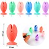 12 Pcs Fish Silicone Toothbrush Holders and Toothbrush Head Covers, 6 Pairs Toothbrush Caps for Travel, Toothbrush Holder for Kids, Mini Toothbrush Stand (Fish)