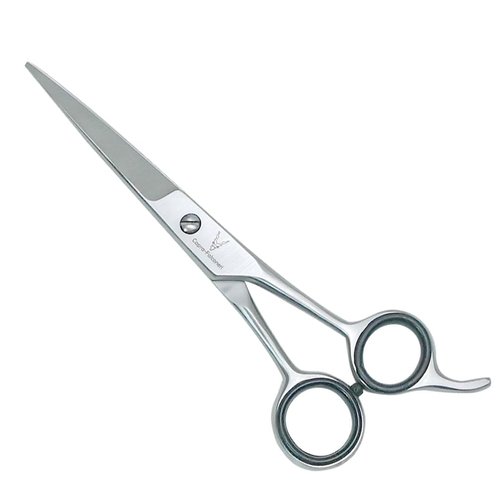 CAPRA-FALCONERI Hairdressing Scissors with Comfortable Handle, 6.5"", High Carbon Steel, Super Cut Sharp Blades, Professional Salon & Barber Shears (3, Silver)