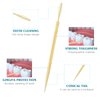 EXCEART 1000pcs Disposable Interdental Brushes Portable Plastic Toothpicks Oral Hygiene Cleaner Stick Oral Gingival Dental Toothpicks Dental Flosser Pick (Random Color)