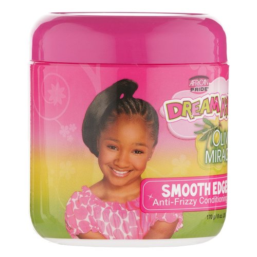 African Pride Dream Kids Olive Miracle Smooth Edges Anti-Frizzy Conditioning Gel (3 Pack) - Contains Olive Oil, Reduces Hair Dryness & Breakage, 6 Oz