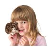 Folkmanis Mini Hedgehog Finger Puppet, Brown, 1 EA