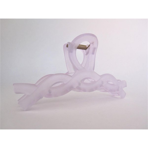 Generic Long clear frosted lavender purple hair claw clip for long hair