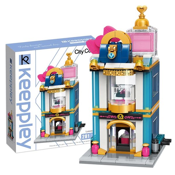 QMAN Building Blocks Toys City Street Construction Set Educational Bricks Toy for Girls Age 6-12 and Up (Luxury Store)