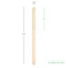 5.5" x 1/4" Custom Thick Wooden Drink Stirrers – Personalized Full-Color Logo Printing – Heavy-Duty Eco-Friendly Stirrers for Coffee, Cocktails & Events – 50 Pack