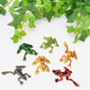 Mukum 16Pcs Plastic Frogs Toy for Kids Easter Party Favors Mini Red Frogs Toys Fun Tropical Forest Character Toys for Boy Girl