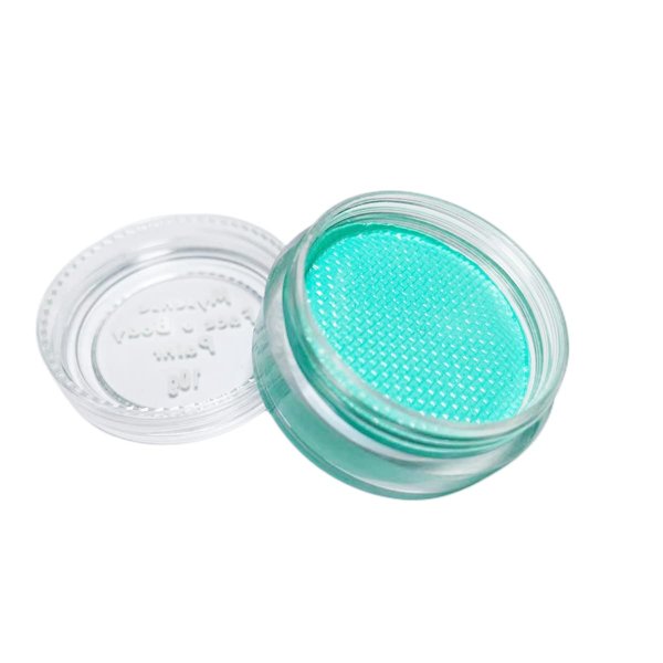 Mysense UV Blacklight Face Paint,Neon Fluorescent Body Paint,Single Water Activated Eyeliner,Water Based Glow in the Dark Makeup for Party Halloween Cosplay,Bright Teal