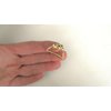 Generic Tiny small gold tone flower metal hair claw clip