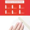 Professional Nail Files Double Sided Emery Board 80/100 Grit for Poly Gel Acrylic Nail Extension Manicure Pedicure Tool White 50Pcs