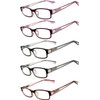 Readers 5 Pack Reading Glasses Ladies Spring Hinge lens +2.5