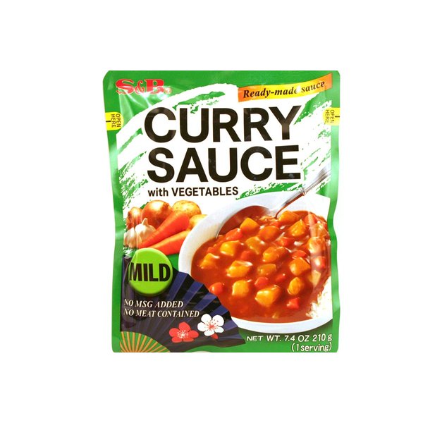 Curry Sauce with Vegetables (Mild) - 7.4oz (Pack of 6)