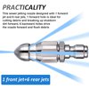 5000 PSI Sewer Jetter Nozzle Pressure Drain Jetter Hose Nozzle for 1/4 Pressure Washer Quick Connector