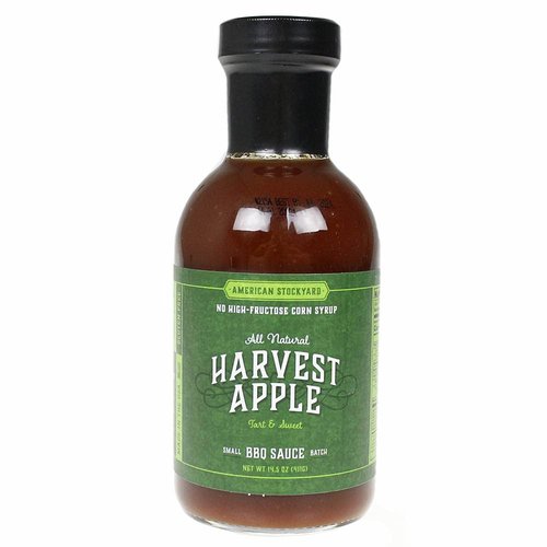 American Stockyard - Organic Harvest Apple BBQ Sauce - Made in USA - 14.5oz Bottle - Family Friendly - Handcrafted in Small Batches with All Natural Ingredients