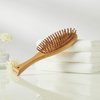 HybtwinHair Brushes for Women & Natural Bamboo Hair Brush for Massaging Scalp – Softening Soft Bristle Hair Brush for Curly , An extra gift (no pattern)