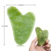Generic Gua Sha Facial Tools made of Natural Jade Stone, Facial Tools for Face and Body-Green