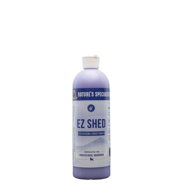 Nature's Specialties EZ Shed Ultra Concentrated Dog Conditioner for Pets, Makes up to 3 Gallons, Natural Choice for Professional Groomers, Deshedding Solution, Made in USA, 16 oz