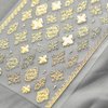 4Sheets 5D Gold Nail Art Stickers Totems Moon Star Butterfly Delicate Spring Nail Art Decal Supplies for Women Girls Salon DIY Acrylic Nails Design (Gold Totems)