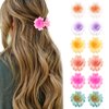 Flower Hair Clips for Women Flower Claw Clips, 12Pcs Medium Flower Clips Non-slip Flower Hair Claws, Cute Clips for Hair Hawaiian Flower Hair Clips Hair Accessories for Women Girls